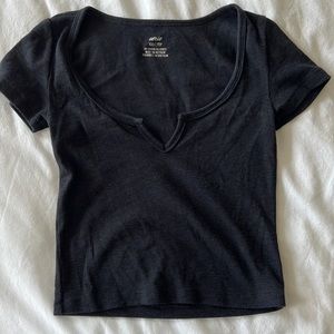 Aerie Cropped Babydoll Tee